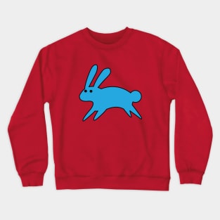 Running Little Blue Bunny Crewneck Sweatshirt